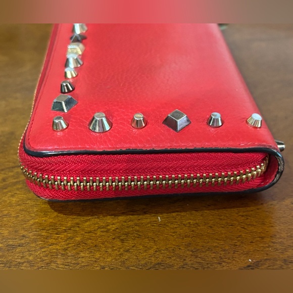 Louboutin Red Studded Wallet - Picture 5 of 17